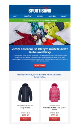 akční leták Sportisimo 14.2.2021-19.2.2021