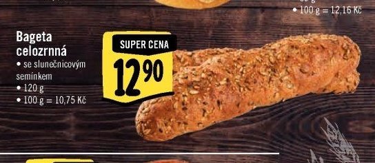 Bageta celozrnná