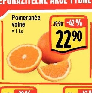 Pomeranče volné