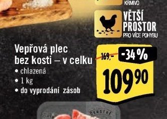 Vepřová plec bez kosti