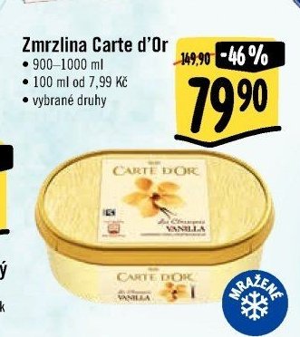 Zmrzlina Carte d'Or