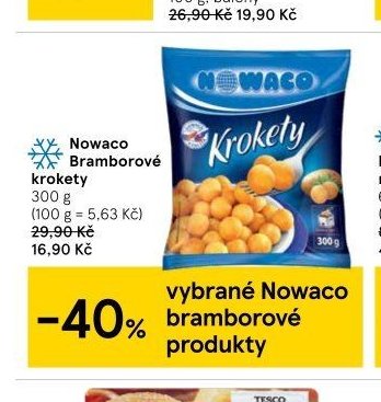 Nowaco bramborové krokety
