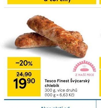 Tesco Finest Švýcarský chlebík
