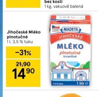 Jihočeské Mléko plnotučné