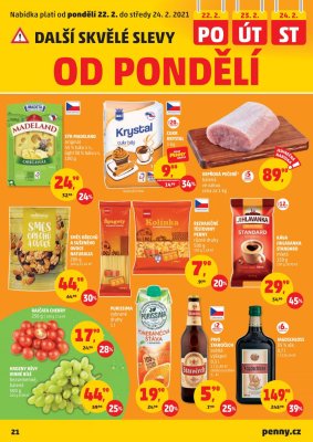akční leták Penny Market 18.2.2021-24.2.2021