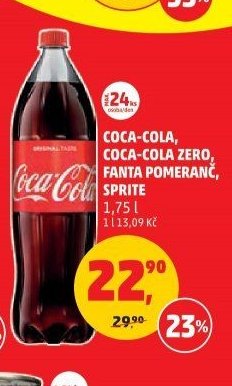 Coca-Cola, Coca-Cola Zero, Fanta Pomeranč, Sprite