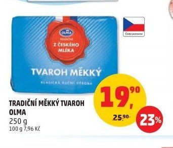 TRADIČNÍ MĚKKÝ TVAROH OLMA