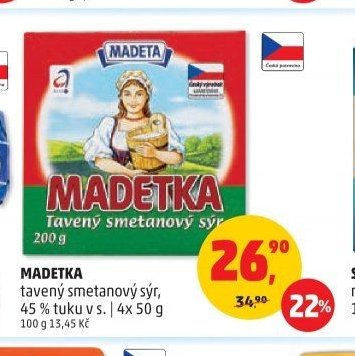 MADETKA tavený smetanový sýr