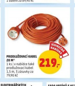 Prodlužovací kabel 20 m