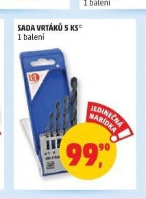 Sada vrtáků 5 ks