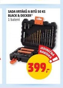 Sada vrtáků a bitů 50 ks Black & Decker