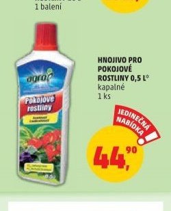 Agro hnojivo pro pokojové rostliny