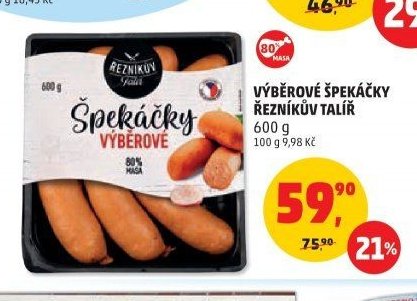 VÝBĚROVÉ ŠPEKÁČKY ŘEZNÍKŮV TALÍŘ