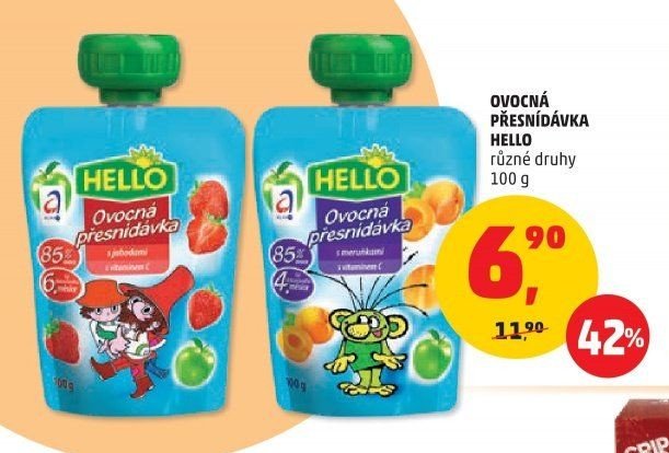 Ovocná přesnídávka Hello