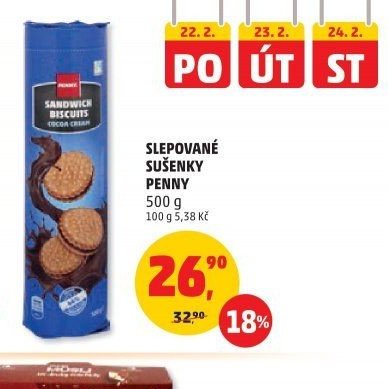 Slepované sušenky Penny