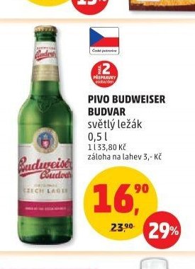 Pivo Budweiser Budvar