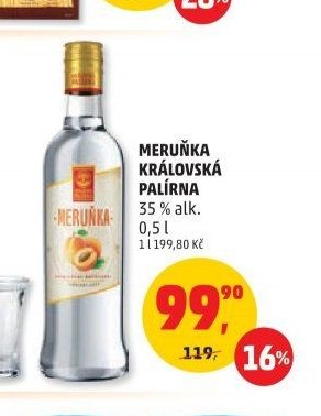 Meruňka královská palírna
