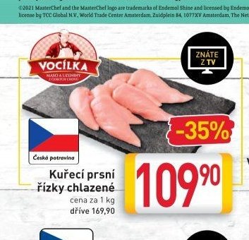 Kuřecí prsní řízky chlazené
