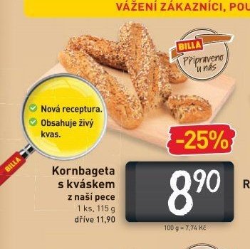 Kornbageta s kváskem