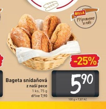 Bageta snídaňová
