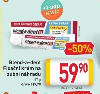 Blend-a-dent Fixační krém na zubní náhradu