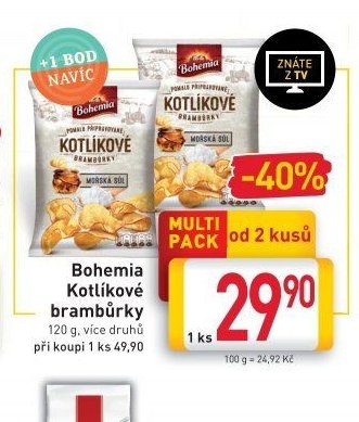 Bohemia Kotlíkové brambůrky