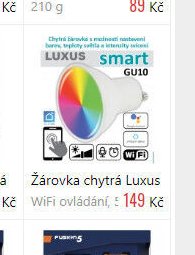 Žárovka chytrá Luxus