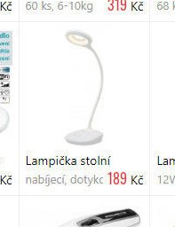 Lampička stolní