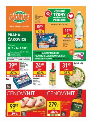 akční leták Globus 18.2.2021-24.2.2021