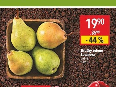 Hrušky zelené Lucasova volné 1 kg