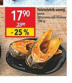 Tolstolobik uzený porce Zpracovna ryb Klatovy