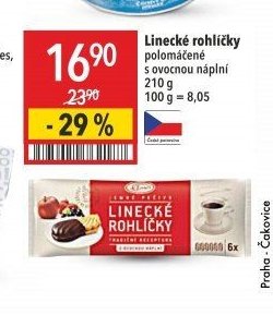 Linecké rohlíčky polomáčené