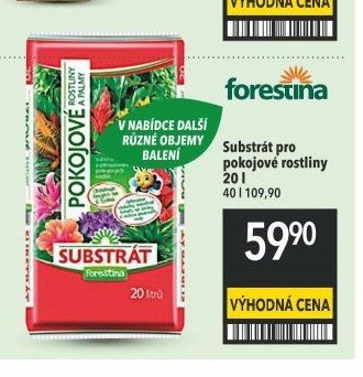 Substrát pro pokojové rostliny 20 l