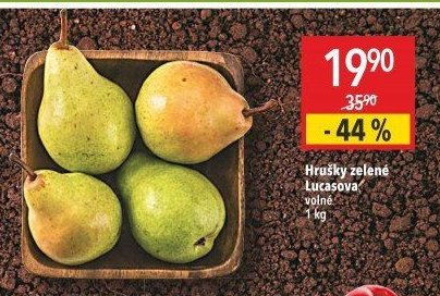Hrušky zelené Lucasova volné