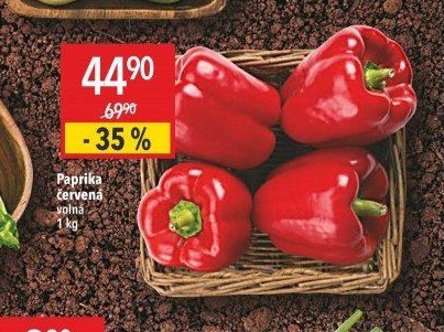 Paprika červená volná