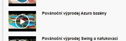 Povánoční výprodej Azuro bazény - Mountfield akcniletaky.com