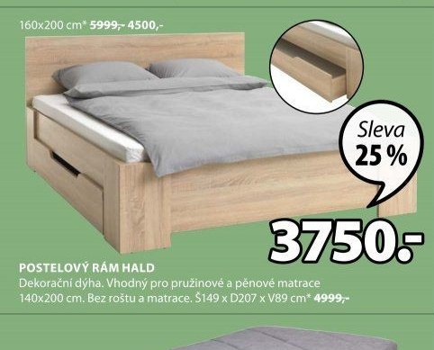 Postelový rám Hald - Jysk akcniletaky.com