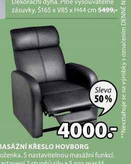 Masážní křeslo HOVBORG - Jysk akcniletaky.com