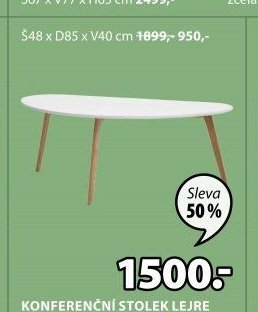 Konferenční stolek LEJRE - Jysk akcniletaky.com