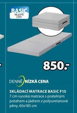 SKLÁDACÍ MATRACE BASIC F15 - Jysk akcniletaky.com