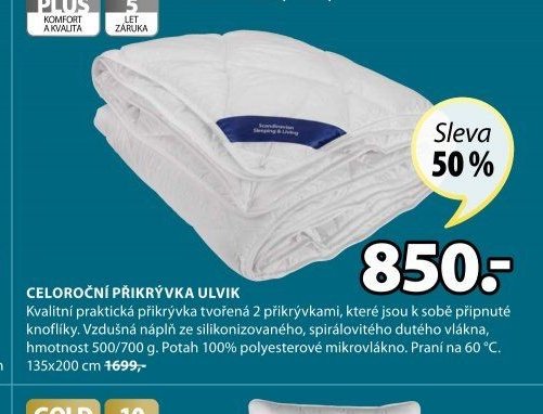 CELOROČNÍ PŘIKRÝVKA ULVIK - Jysk akcniletaky.com