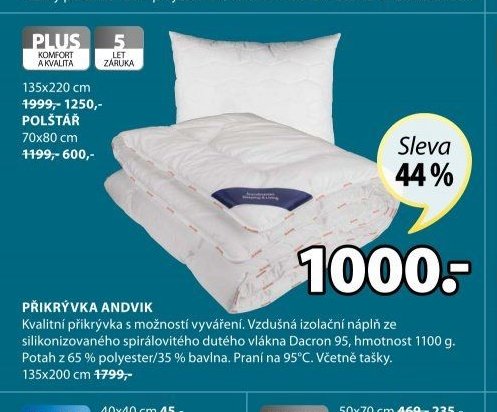 PŘIKRÝVKA ANDVIK - Jysk akcniletaky.com