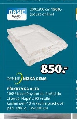 PŘIKRÝVKA ALTA - Jysk akcniletaky.com