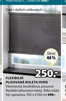 FLEXIBILNÍ PLISOVANÁ ROLETA HVEN - Jysk akcniletaky.com