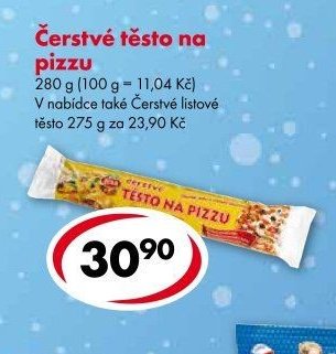 Čerstvé těsto na pizzu