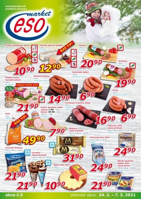 akční leták ESO MARKET 24.2.2021-7.3.2021