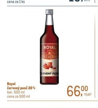 Royal červený punč 20 %