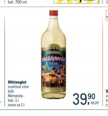 Hüttenglut svařené víno bílé