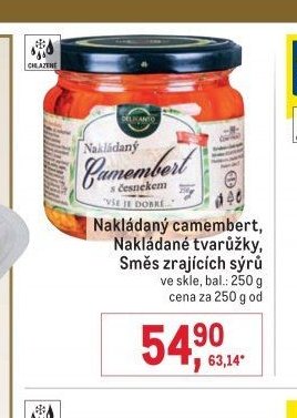 Nakládaný camembert, Nakládané tvarůžky, Směs zrajících sýrů