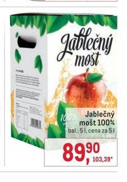 Jablečný mošt 100%